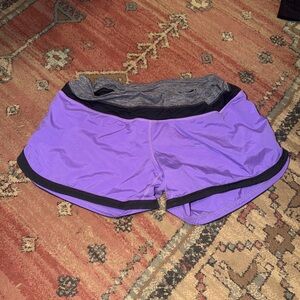 Purple Women's Active Running Shorts